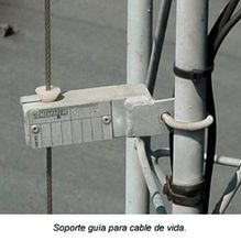 Sondikatel soporte guía para cable de vida